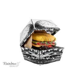 Calcetines rainbow socks hamburguesa tasty talla