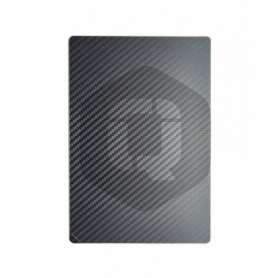 Lamina trasera personalizacion qcharx fibra carbono