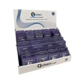 Expositor cables y cargadores qcharx 35