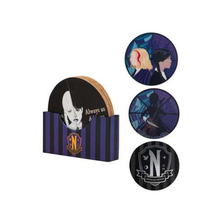 Juego 4 posavasos cinereplicas miercoles miercoles