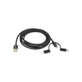 Cable usb lanberg 3en1 usb - c machomicro