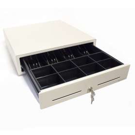 Cajón portamonedas manual blanco 41 x