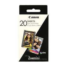 Papel fotografico canon zp - 2030 20 hojas
