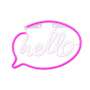 Lampara forever neon led hello pink