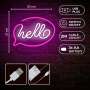 Lampara forever neon led hello pink