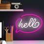 Lampara forever neon led hello pink
